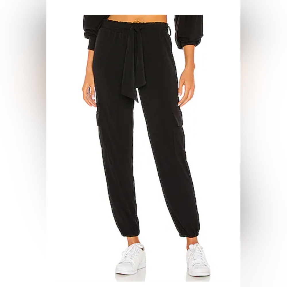 Lanston Stylish Black Women's Joggers Size M